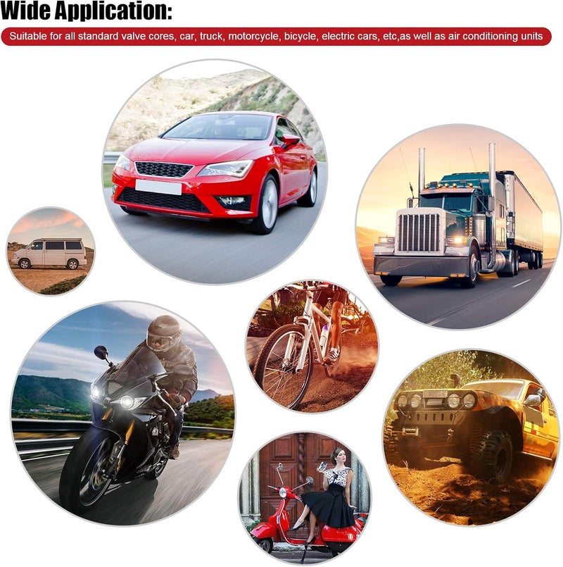 ZHSMS Valve Stem Removal Tool - 20Pcs Valve Cores, 10Pcs Tire Valve Caps, 4-Way Valve Tool, Valve Core Remover Tool - Image 5